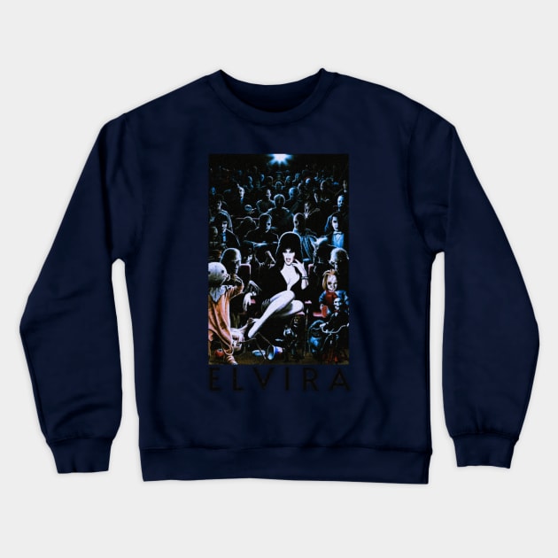 Princess of Darkness Elvira Crewneck Sweatshirt by hot_issue